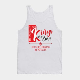 January Birthday King Tank Top